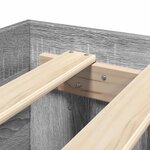 vidaXL Cadre de lit sans matelas sonoma gris 120x200cm bois ingénierie