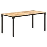 vidaXL Table de salle à manger 160x80x76 cm Bois de manguier brut
