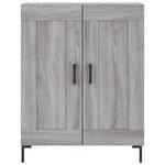 vidaXL Buffet haut Sonoma gris 69 5x34x180 cm Bois d'ingénierie