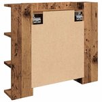 vidaXL Armoire à miroir avec LED vieux bois 70x16 5x60 cm