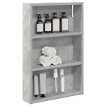 vidaXL Armoire murale de salle de bain Gris Béton 40 x 10 x 60 5 cm