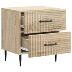 vidaXL Cabinet de chevet Chêne Sonoma 43 x 34 5 x 47 5 cm