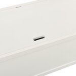 vidaXL Banc Blanc 107x45x75 5 cm Bois de sapin solide