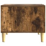 vidaXL Table basse Chêne fumé 50 x 49 x 40 cm Bois d'ingénierie