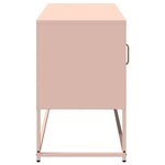 vidaXL Meuble TV rose 100 5x39x60 5 cm acier