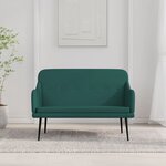 vidaXL Banc Vert foncé 110x76x80 cm Tissu