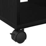 vidaXL Table d'appoint Chêne noir 50 x 30 x 55 cm Bois d'ingénierie
