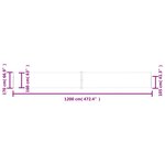 vidaXL Auvent latéral rétractable de patio 170x1200 cm Bleu