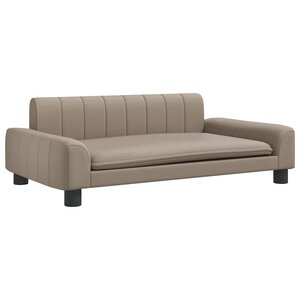 vidaXL Canapé pour enfants cappuccino 90x53x30 cm similicuir