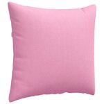 vidaXL Coussins de canapé 2 Pièces Rose 50 x 50 cm tissu