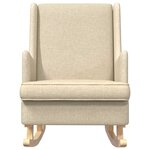 vidaXL Chaise à bascule Crème 62 x 80 x 85 cm tissu