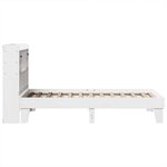 vidaXL Cadre de lit sans matelas blanc 90x190 cm bois de pin massif