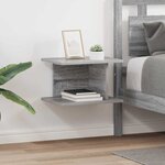 vidaXL Table de chevet 2 Pièces Gris Sonoma 40 x 30 x 25 cm