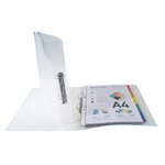 Classeur 2 Anneaux 30 Mm Polypropylène Crystal - A4 Maxi - Cristal - X 20 - Exacompta