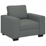 vidaXL Fauteuil gris foncé 100x77x82 cm tissu