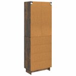 vidaXL Ensemble de Meubles 2 Pièces Chêne fumé 66 x 34 5 x 95 cm