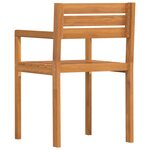 vidaXL Chaises de jardin 4 pièces 50x53x80 cm Bois massif Acacia