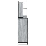 vidaXL Ensemble de meubles de salle de bain 4 Pièces sonoma gris