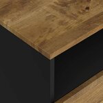vidaXL Table de chevet 50x33x62 cm Bois de manguier et d'ingénierie