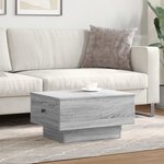 vidaXL Table basse sonoma gris 60x45x31 cm bois d'ingénierie