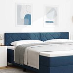 Headboard LED vidaXL design blocs de diamant bleu 200 cm tissu