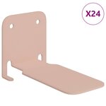 vidaXL Étagère Flottante Invisible 24 pc Rose 6 x 11 x 6 5 cm