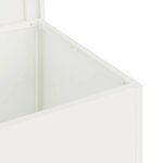 vidaXL Boîte de Rangement Extérieure Blanc 80 x 50.5 x 50 cm