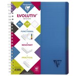 Cahier spiralé Evolutiv'Book 240 p perfo 4 trous 23 5x29 7cm 5x5 - Intercalaires CLAIREFONTAINE