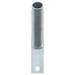 vidaXL Support de mât de drapeau Argent 15 x 3 cm Acier
