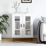 vidaXL Buffet blanc 69 5x34x90 cm bois d'ingénierie