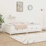 vidaXL Lit de jour sans matelas blanc 75x190 cm bois de pin massif