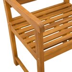 vidaXL Chaises de jardin 4 Pièces Naturel Bois d'Acacia Massif