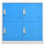 vidaXL Armoire à casiers Gris clair et bleu 90x45x92 5 cm Acier