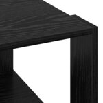 vidaXL Table basse Chêne noir 51.5 x 51.5 x 30 cm Bois d'ingénierie