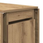 vidaXL Table à dîner 2 Pièces 140 x 80 x 77 cm Bois d'ingénierie