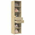 vidaXL Buffet haut chêne sonoma 45x42 5x185 cm bois d'ingénierie