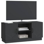 vidaXL Meuble TV Noir 102 x 34 5 x 47 cm Bois d'ingénierie