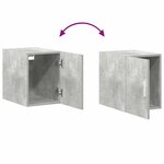 vidaXL Armoire de rangement mince gris béton 30x42 5x225 cm