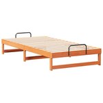 vidaXL Cadre de lit Marron 100 x 200 cm Pin massif