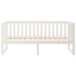 vidaXL Lit de jour sans matelas blanc 80x200 cm bois de pin massif