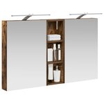 vidaXL Ensemble de Meubles de Salle de Bain 3 Pièces 100 x 10 5 x 60 5 cm