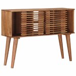 vidaXL Table d'appoint faite main Marron Teck 100 x 30 x 75 cm