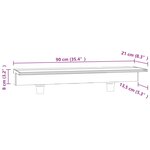 vidaXL Déversoir pour cascade avec LED RVB Acrylique 90 cm
