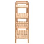 vidaXL Étagère à chaussures Bois de noyer massif 69 x 26 x 81 cm