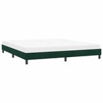vidaXL Cadre de lit sans matelas vert foncé 180x210 cm velours