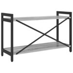 vidaXL Bibliothèque Sonoma gris 80 x 30 x 48.5 cm Bois d'ingénierie