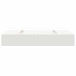vidaXL Cadre de lit avec rangement avec stockage Blanc 120 x 200 cm
