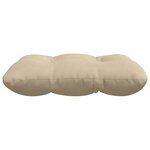vidaXL Coussins de siège 4 Pièces Crème 45 x 45 cm Tissu en microfibre