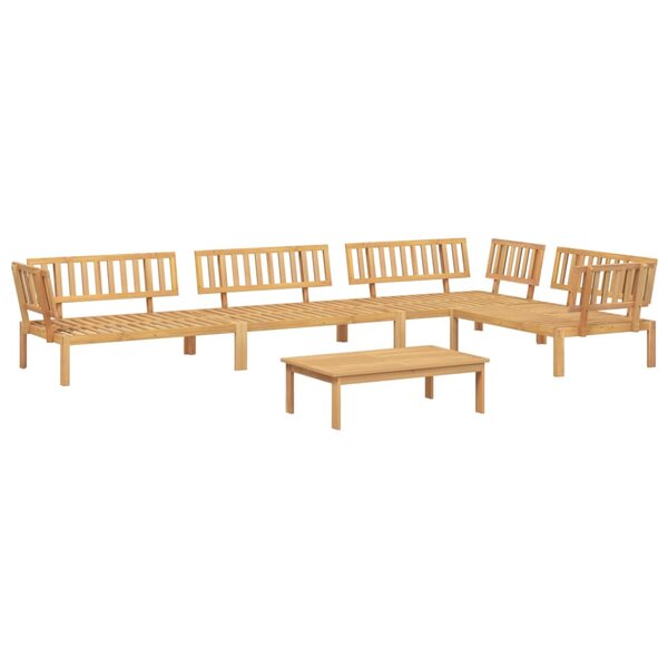 vidaXL Salon palette de jardin 5 Pièces bois d'acacia massif