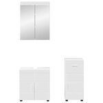 vidaXL Ensemble de mobilier de salle de bain avec tiroir TULUM Blanc